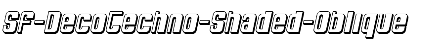 SF DecoTechno Shaded Oblique.ttf