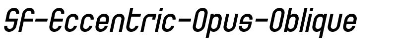 SF Eccentric Opus Oblique.ttf