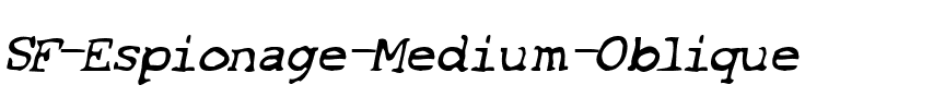 SF Espionage Medium Oblique.ttf