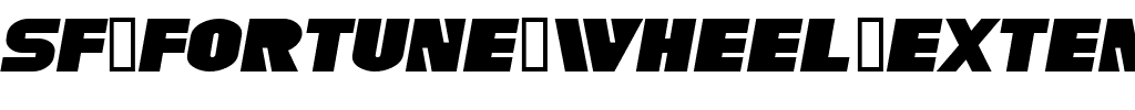 SF Fortune Wheel Extended Italic.ttf