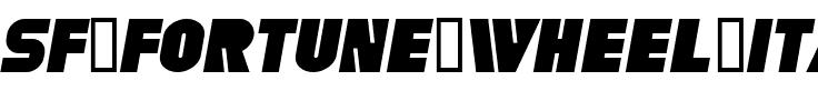 SF Fortune Wheel Italic.ttf