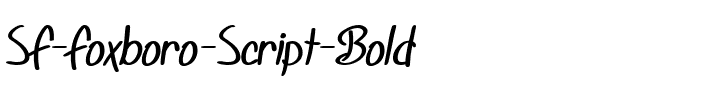 SF Foxboro Script Bold.ttf