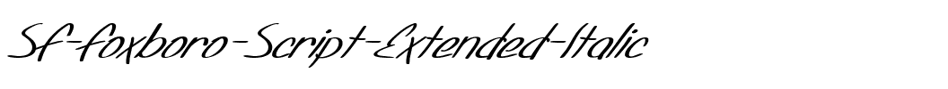 SF Foxboro Script Extended Italic.ttf
