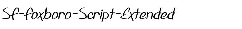 SF Foxboro Script Extended Regular.ttf