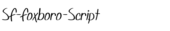 SF Foxboro Script Regular.ttf