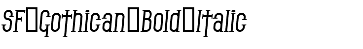 SF Gothican Bold Italic.ttf