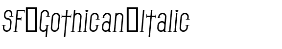 SF Gothican Italic.ttf