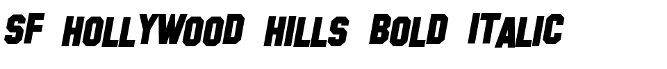 SF Hollywood Hills Bold Italic.ttf
