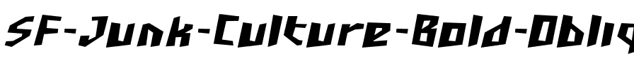 SF Junk Culture Bold Oblique.ttf