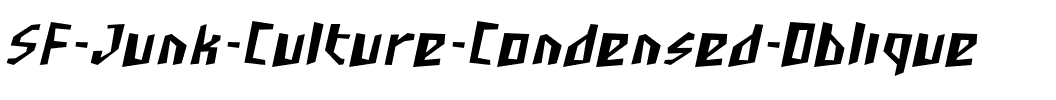 SF Junk Culture Condensed Oblique.ttf