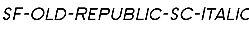 SF Old Republic SC Italic.ttf