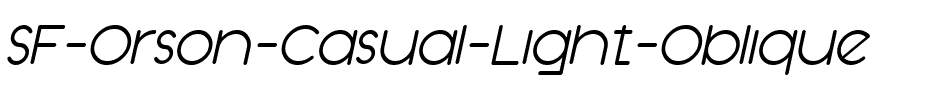 SF Orson Casual Light Oblique.ttf