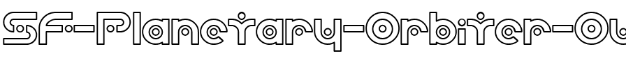 SF Planetary Orbiter Outline Regular.ttf