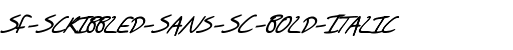 SF Scribbled Sans SC Bold Italic.ttf