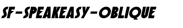 SF Speakeasy Oblique.ttf