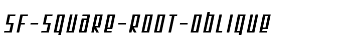 SF Square Root Oblique.ttf
