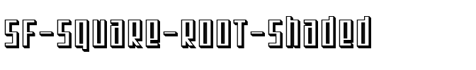 SF Square Root Shaded Regular.ttf