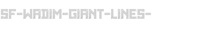 SF WADIM GIANT LINES .ttf