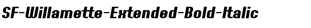 SF Willamette Extended Bold Italic.ttf