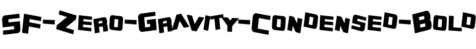 SF Zero Gravity Condensed Bold.ttf