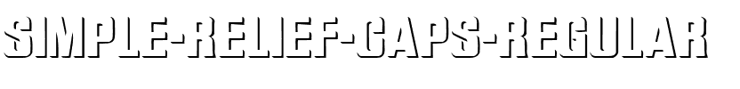 Simple Relief Caps Regular.ttf