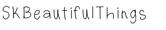 SKBeautifulThings Things.ttf