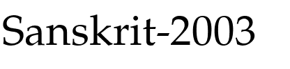 Sanskrit 2003 Regular.ttf