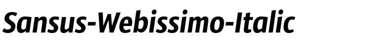 Sansus Webissimo Italic.ttf