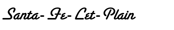 Santa Fe Let Plain Regular.ttf