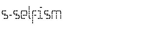 S Selfism Regular.ttf