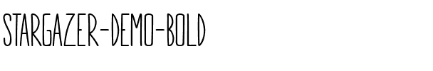 STARGAZER demo Bold.ttf