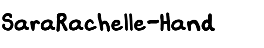 SaraRachelle - Hand Regular.ttf