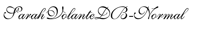 SarahVolanteDB Normal.ttf