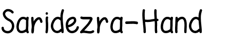 Saridezra Hand.ttf