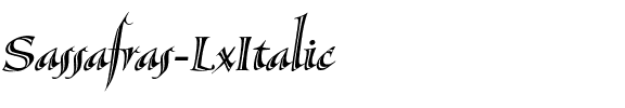 Sassafras-LxItalic Regular.ttf