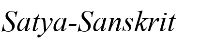 Satya Sanskrit Italic.ttf
