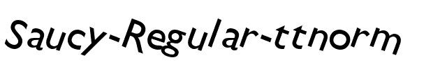 Saucy ttnorm Regular.ttf