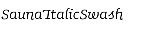 SaunaItalicSwash Regular.ttf