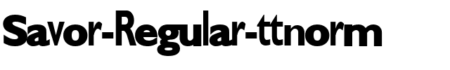 Savor ttnorm Regular.ttf