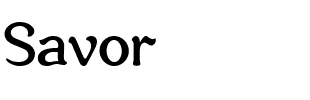 Savor Regular.ttf