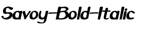 Savoy Bold Italic.ttf