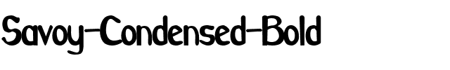 Savoy-Condensed Bold.ttf