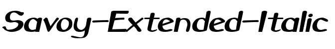 Savoy-Extended Italic.ttf