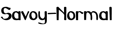Savoy Normal.ttf