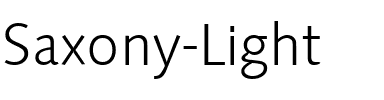 Saxony-Light Regular.ttf