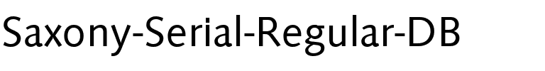 Saxony-Serial DB Regular.ttf