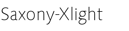 Saxony-Xlight Regular.ttf