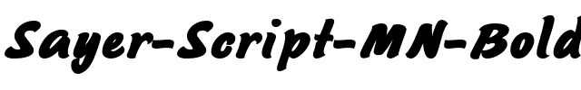 Sayer Script MN Gras.ttf