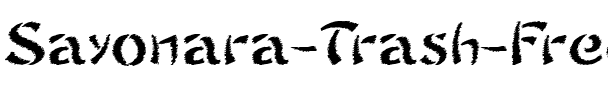Sayonara Trash Free Regular.ttf