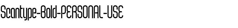 Scantype Bold PERSONAL USE Regular.ttf